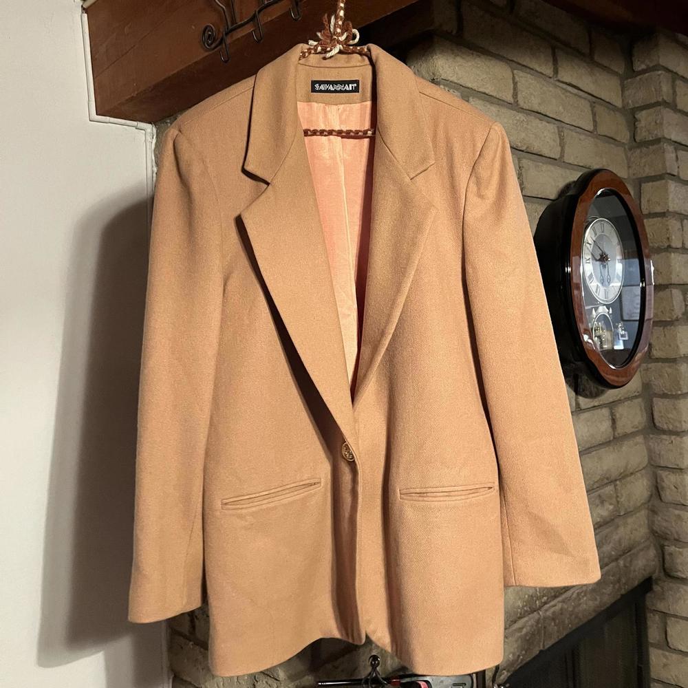 VINTAGE Savannah Tan Wool Blazer